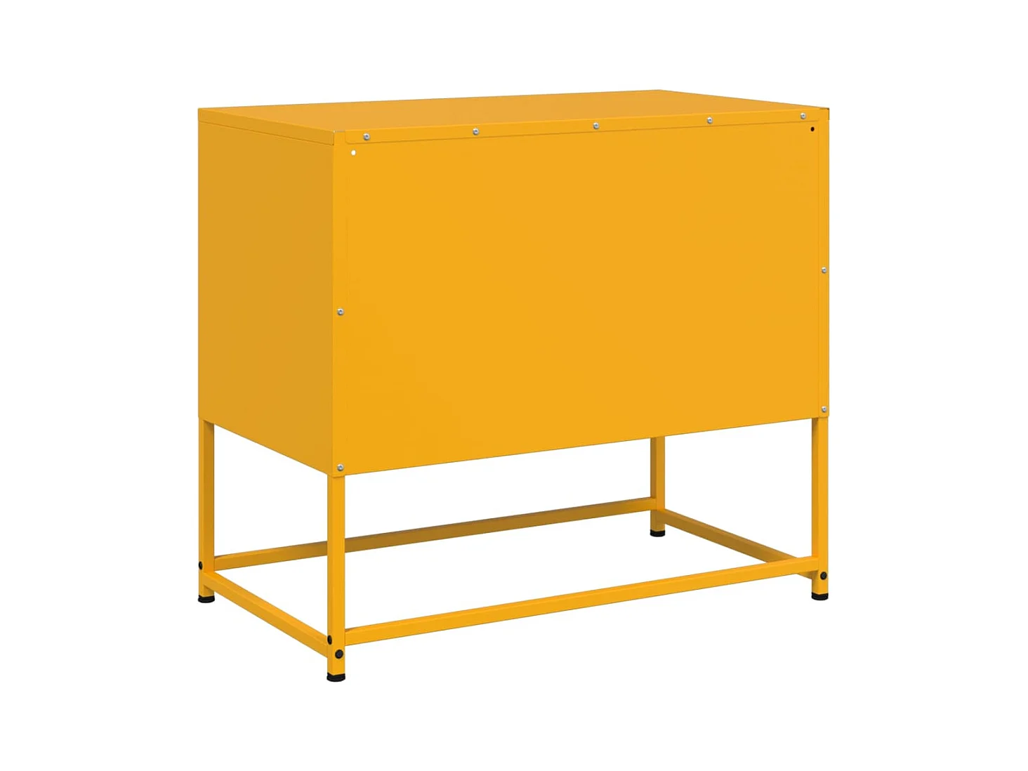 Meuble TV jaune moutarde 68x39x60,5 cm acier