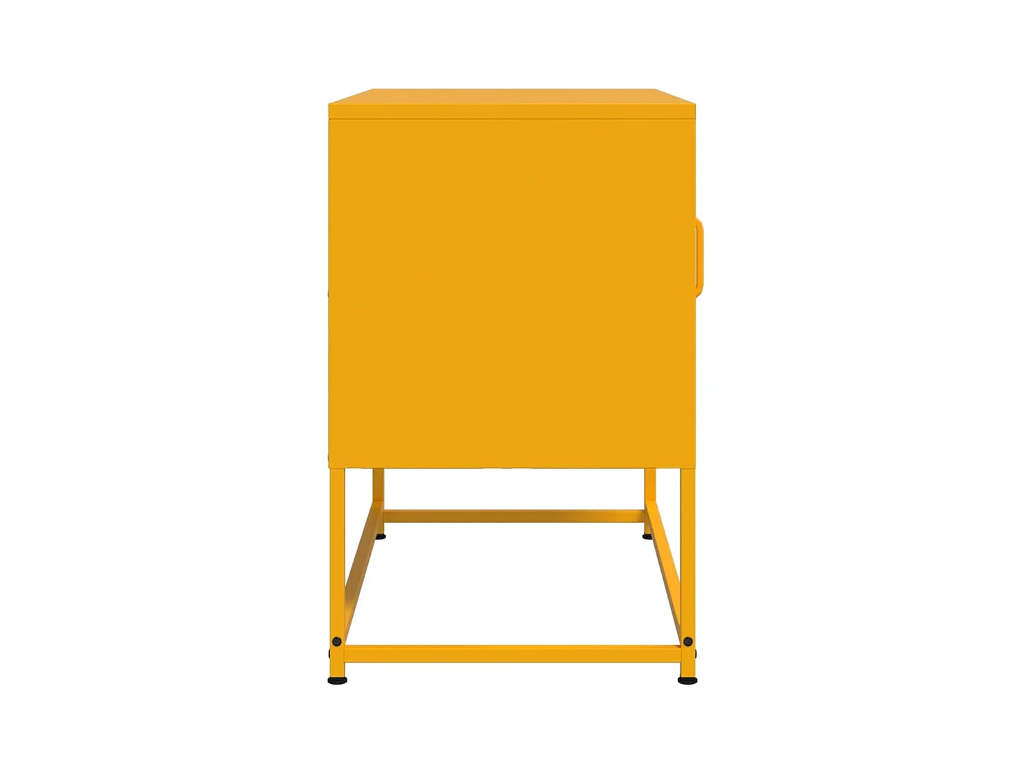 Meuble TV jaune moutarde 68x39x60,5 cm acier