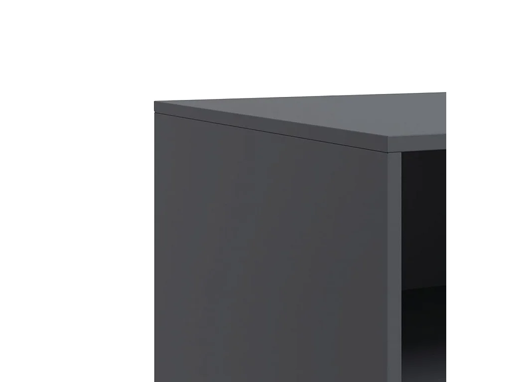 Meubles TV 2 pièces anthracite 67x39x44 cm acier