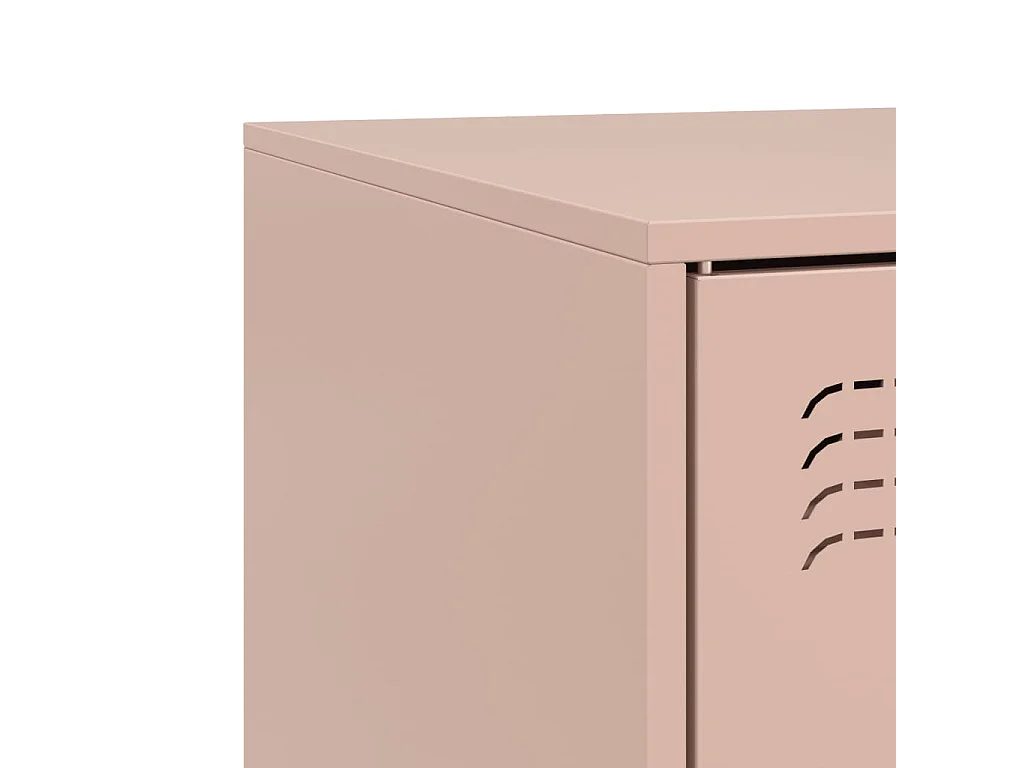 Meuble TV rose 99x39x44 cm acier