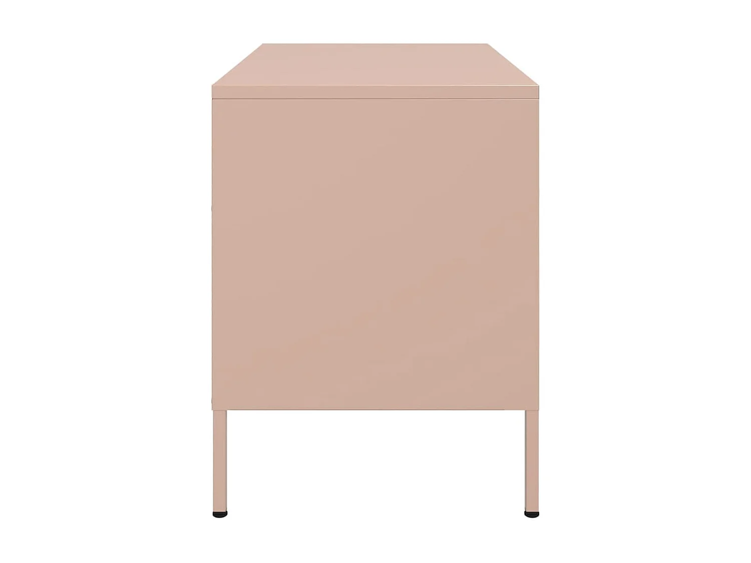 Meuble TV rose 68x39x50,5 cm acier