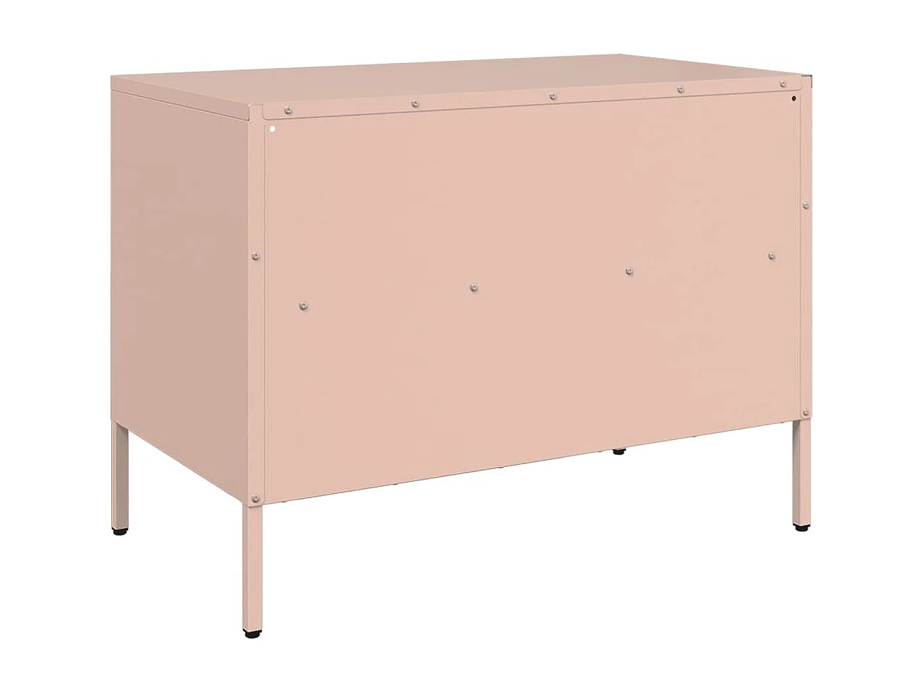 Meubles TV 2 pièces rose 68x39x50,5 cm acier laminé à froid