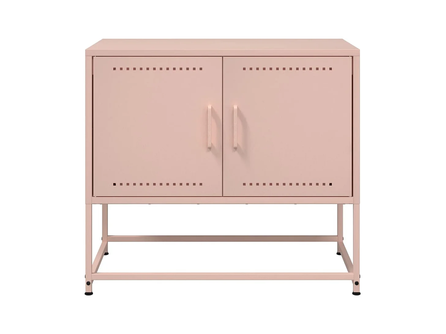 Meuble TV rose 68,5x39x60,5 cm acier
