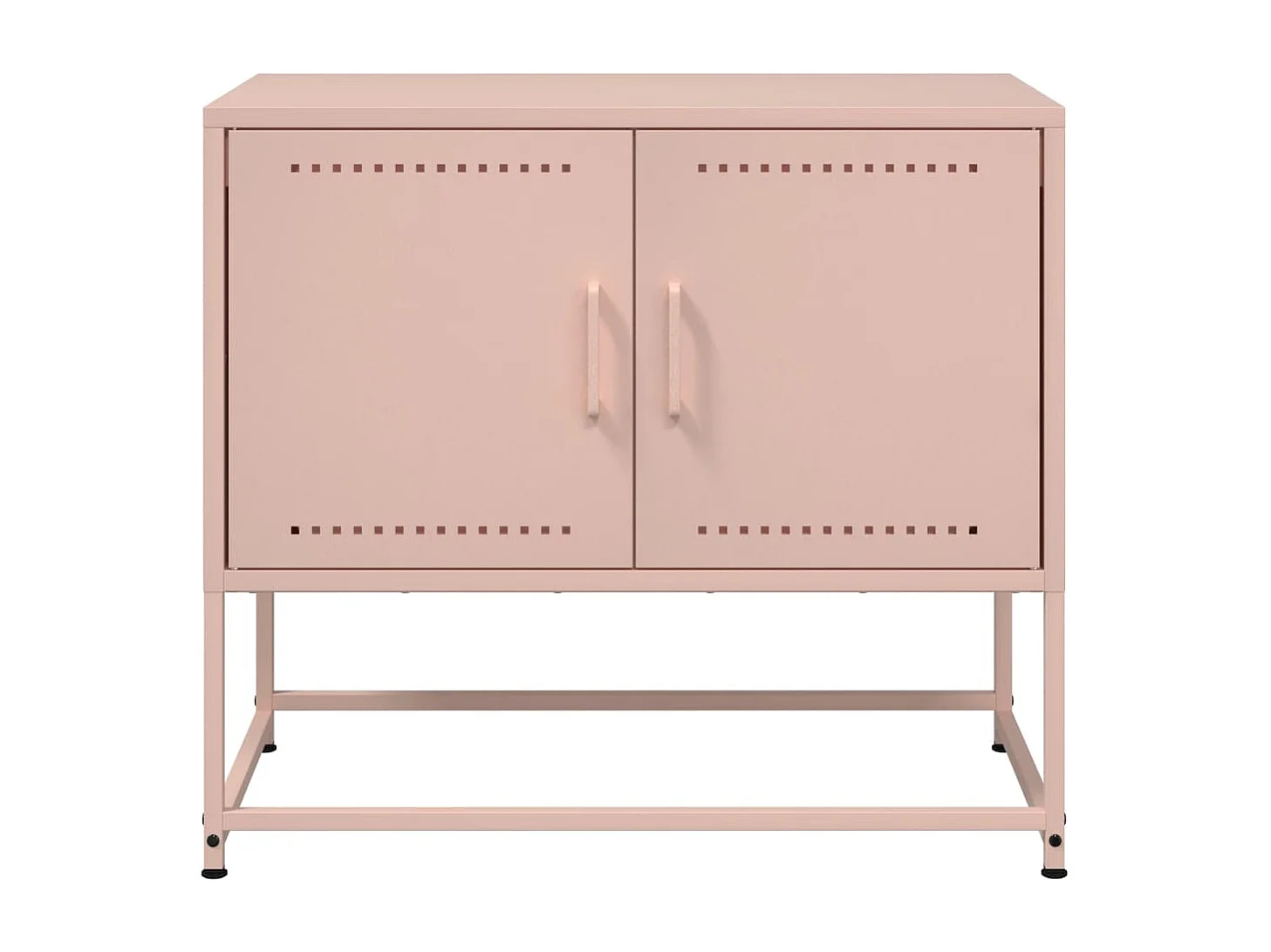 Meuble TV rose 68,5x39x60,5 cm acier