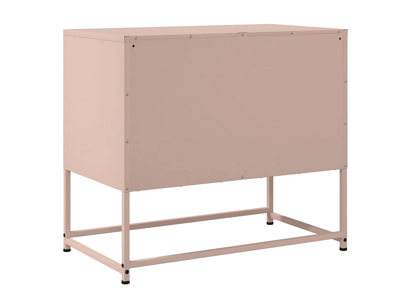 Meuble TV rose 68,5x39x60,5 cm acier