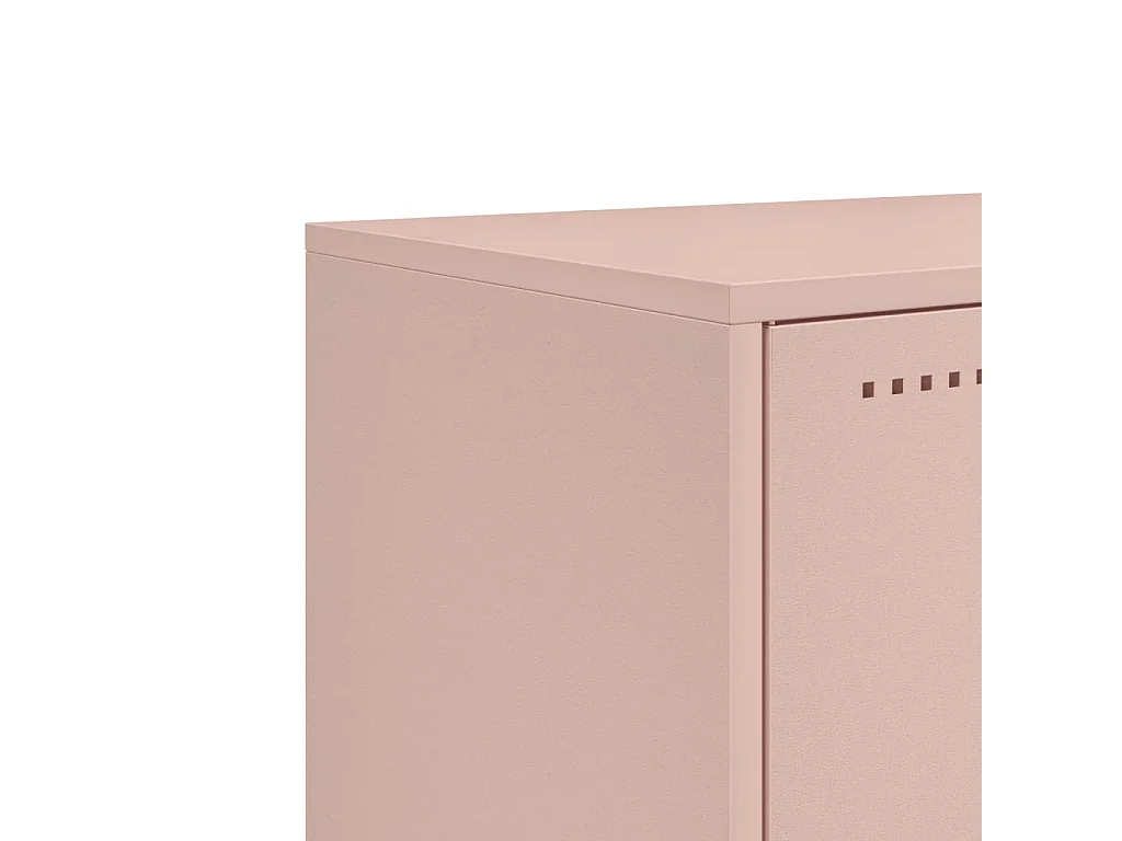 Meuble TV rose 68,5x39x60,5 cm acier