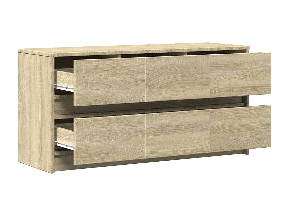 Meuble TV avec LED chêne sonoma 100x34x50 cm bois d'ingénierie