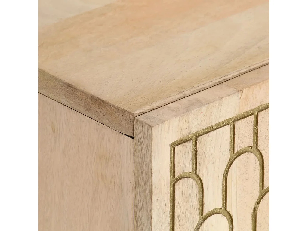 Meuble TV 105x33x46 cm Bois massif de manguier