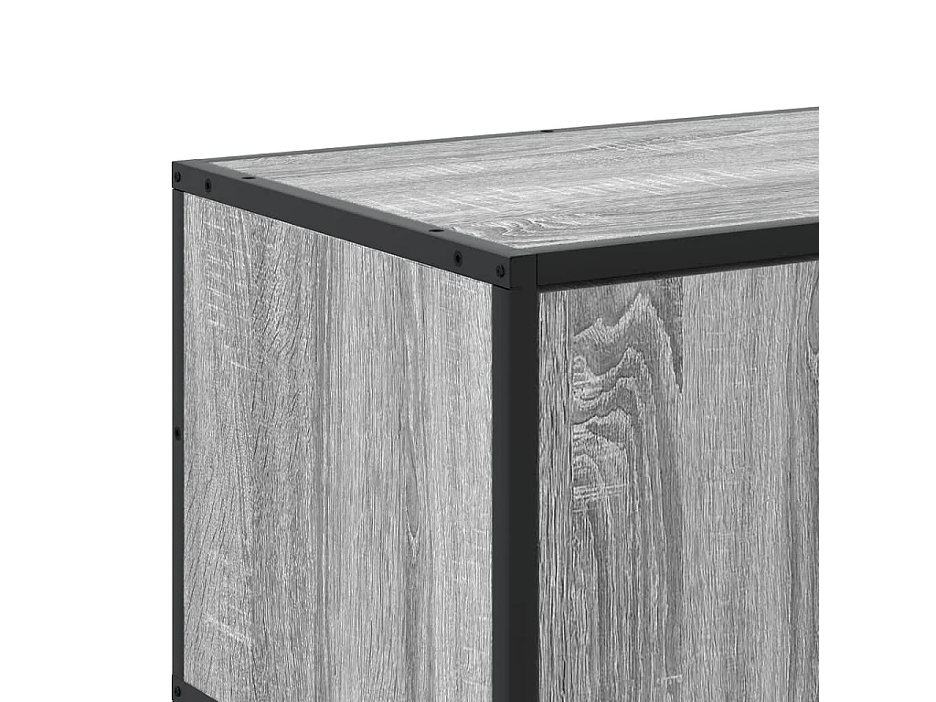 Meuble TV sonoma gris 210x35x41 cm bois d'ingénierie