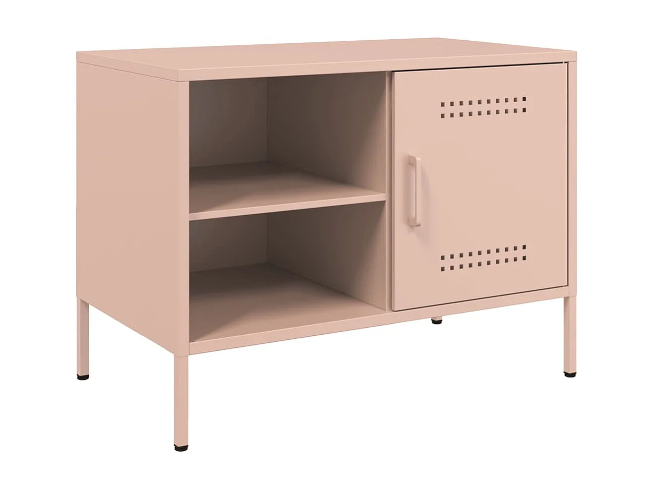 Meubles TV 2 pièces rose 68x39x50,5 cm acier