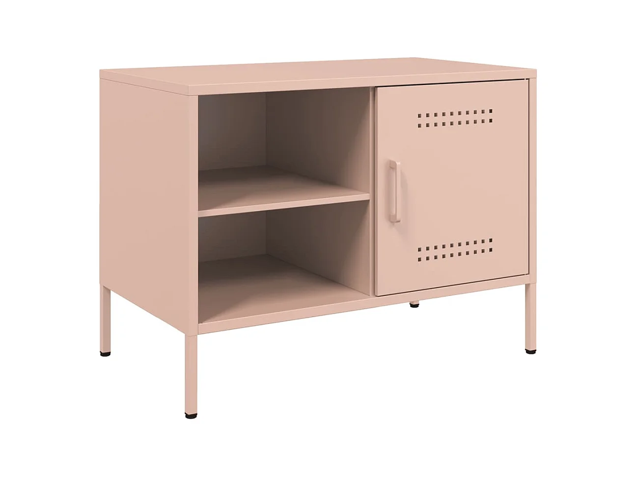 Meubles TV 2 pièces rose 68x39x50,5 cm acier