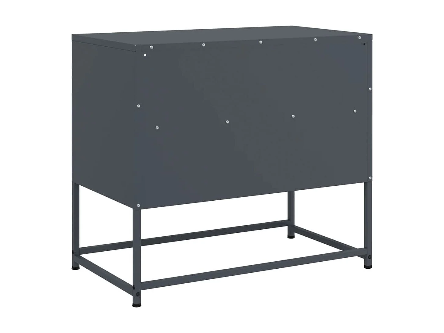 Meuble TV anthracite 68x39x60,5 cm acier