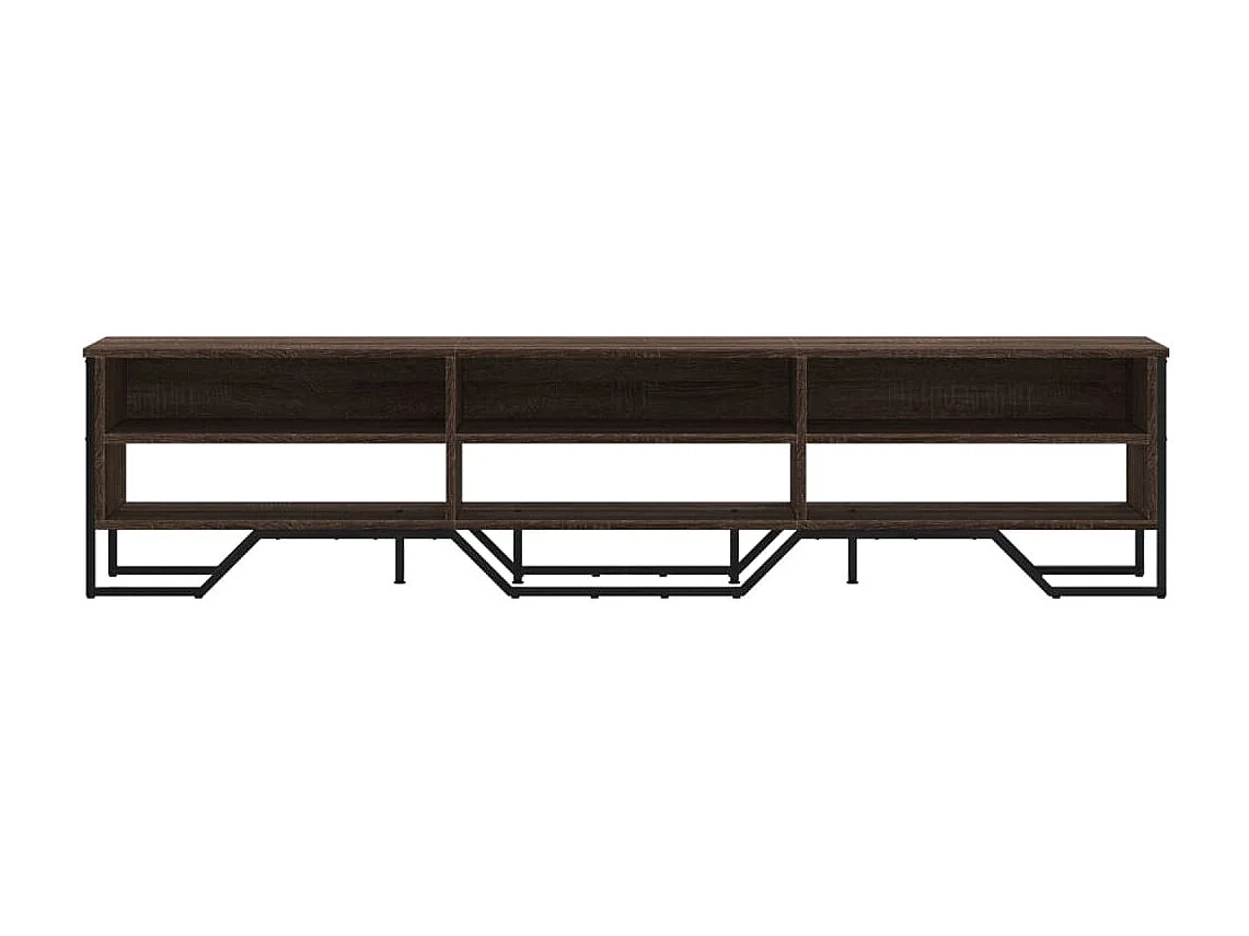 Meuble TV chêne marron 180x34x41 cm bois d'ingénierie