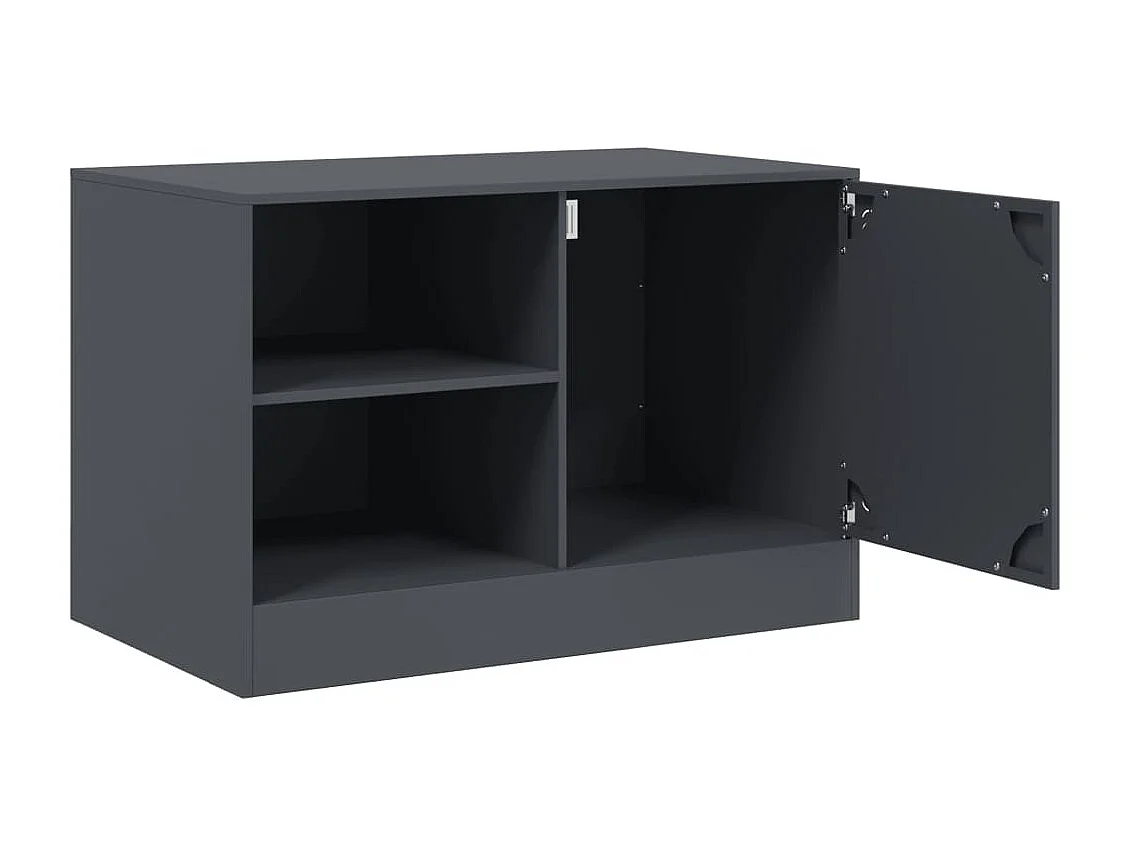 Tv-meubel 67x39x44 cm staal antracietkleurig