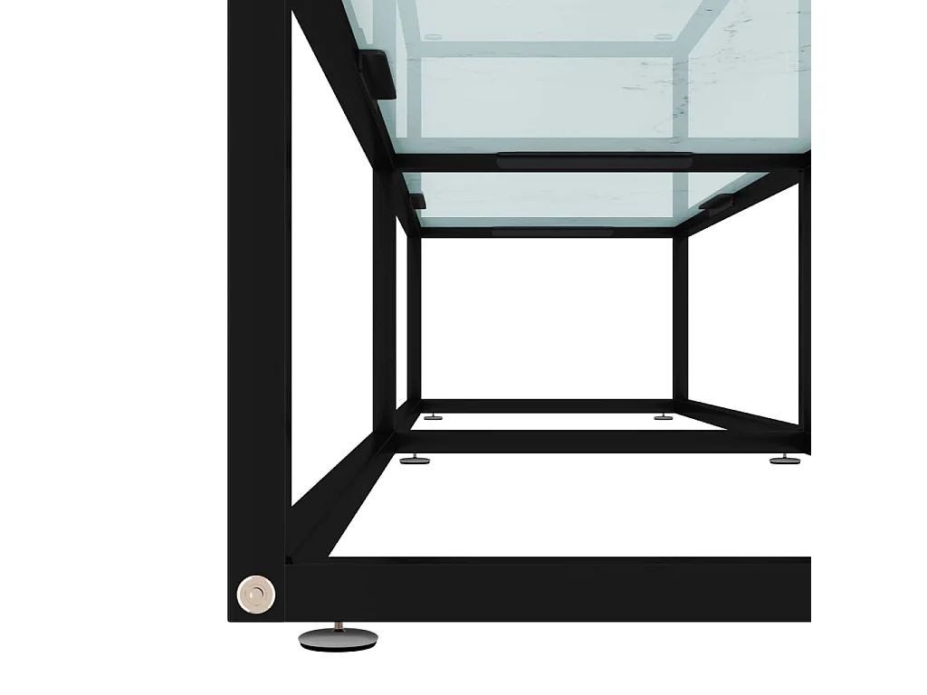 Tv-meubel 180x40x40,5 cm gehard glas witmarmerkleurig