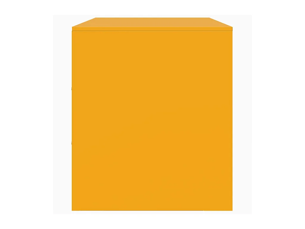 Meuble TV jaune moutarde 67x39x44 cm acier