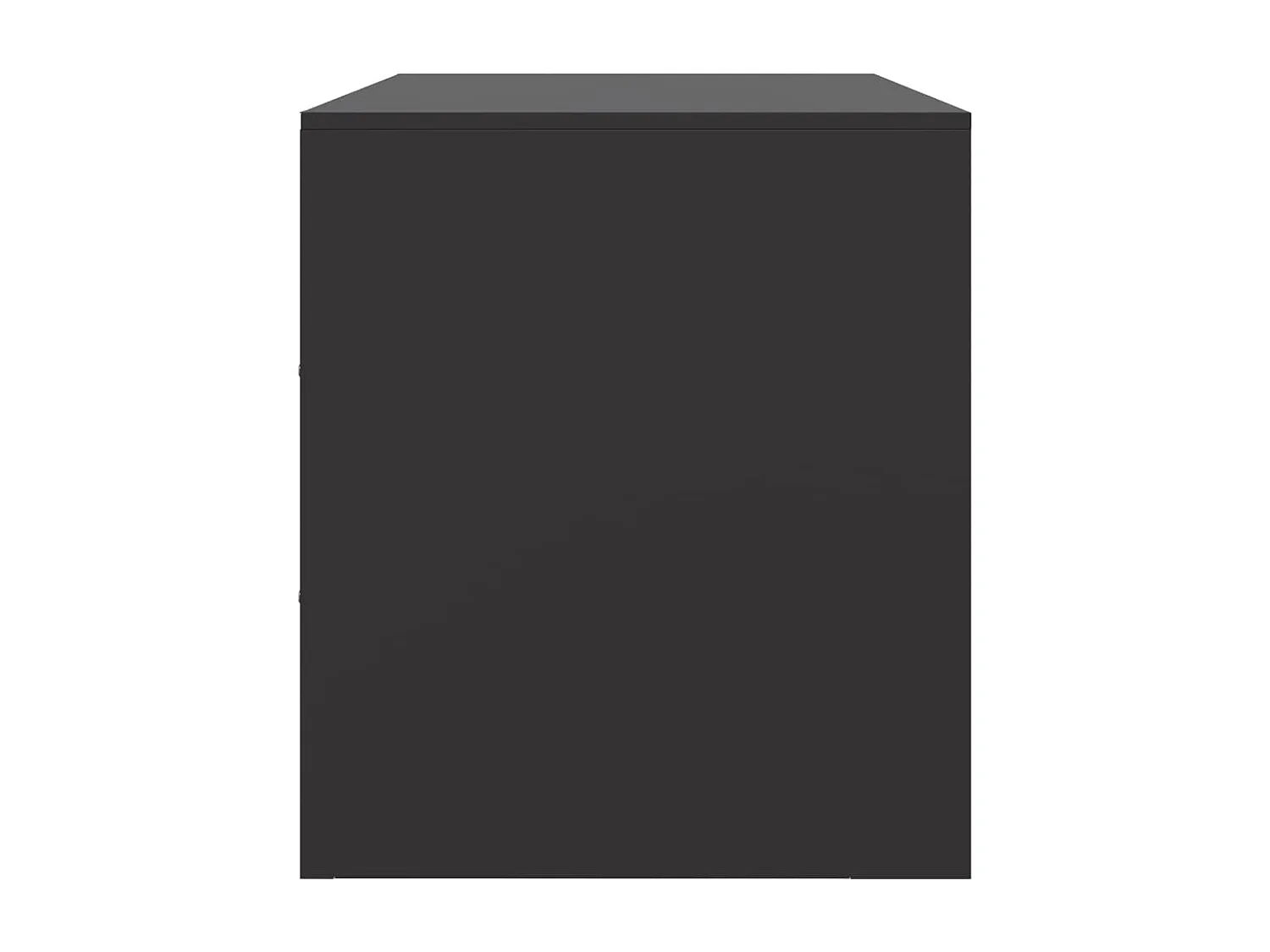 Meubles TV 2 pièces noir 67x39x44 cm acier