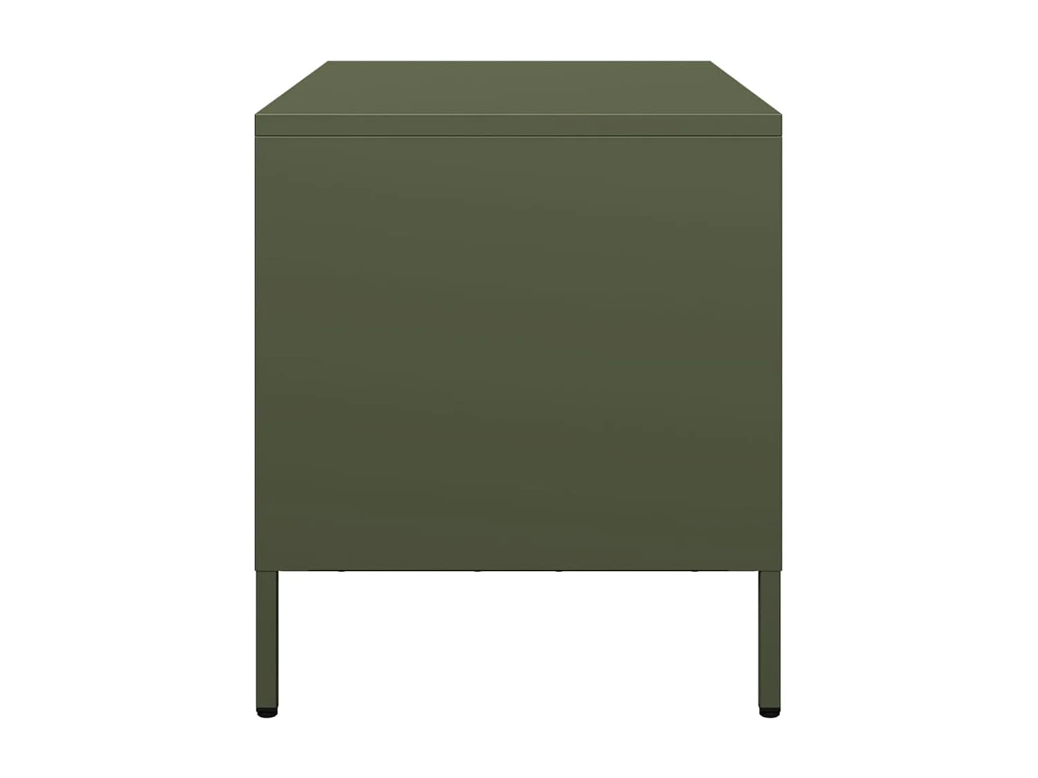 Tv-meubel 68x39x43,5 cm koudgewalst staal olijfgroen