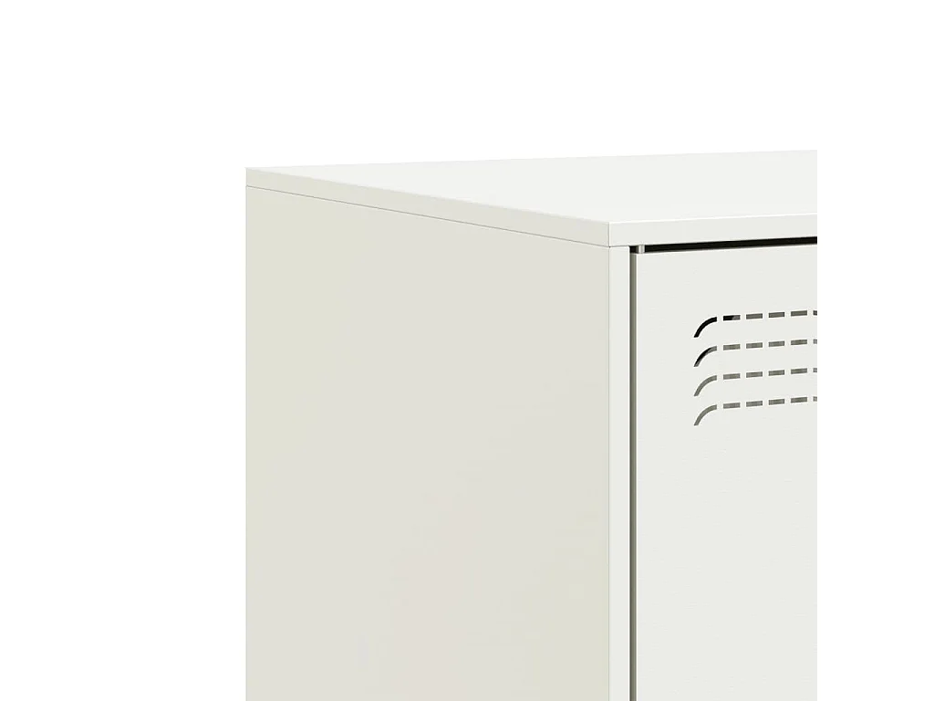 Tv-meubelen 2 st 67x39x44 cm staal wit