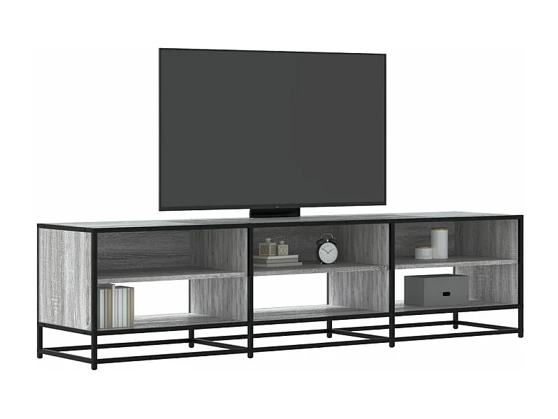 Tv-meubel 180x40x46 cm bewerkt hout grijs sonoma eikenkleurig