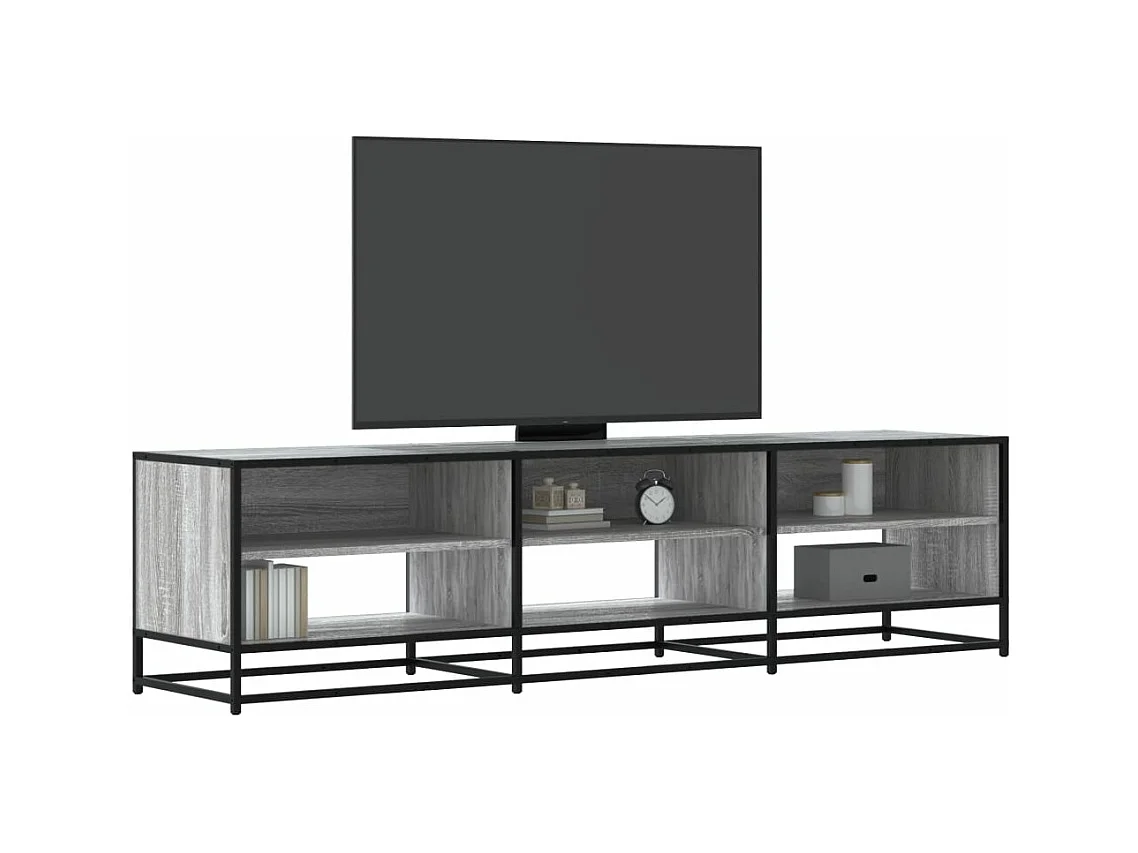 Meuble TV sonoma gris 180x40x46 cm bois d'ingénierie