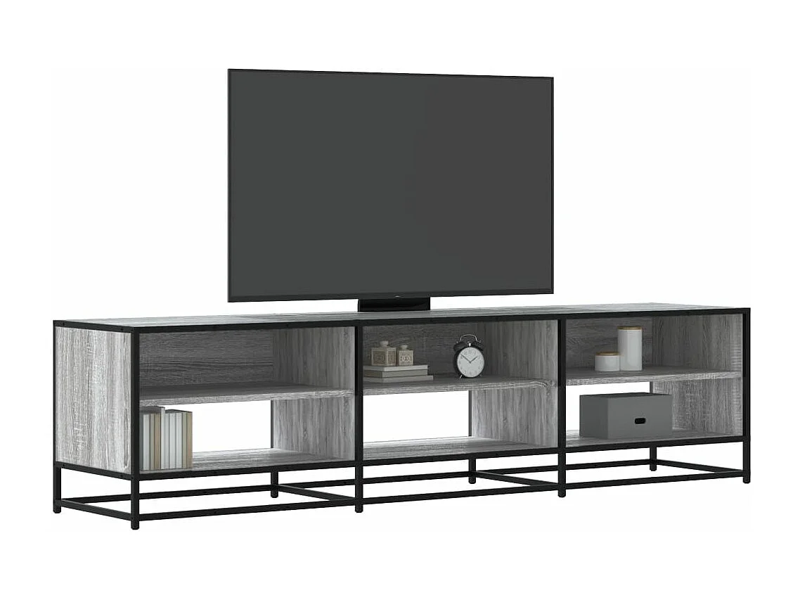Meuble TV sonoma gris 180x40x46 cm bois d'ingénierie