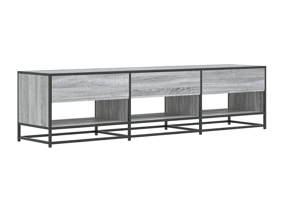 Meuble TV sonoma gris 180x40x46 cm bois d'ingénierie
