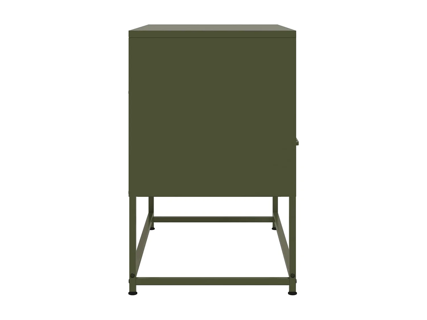 Meuble TV vert olive 68x39x60,5 cm acier