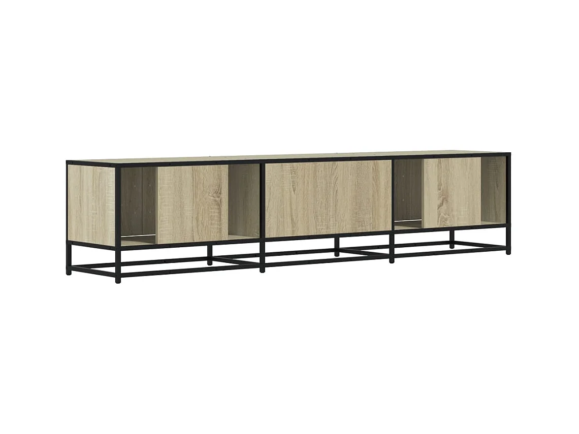 Meuble TV chêne sonoma 180x35x41 cm bois d'ingénierie