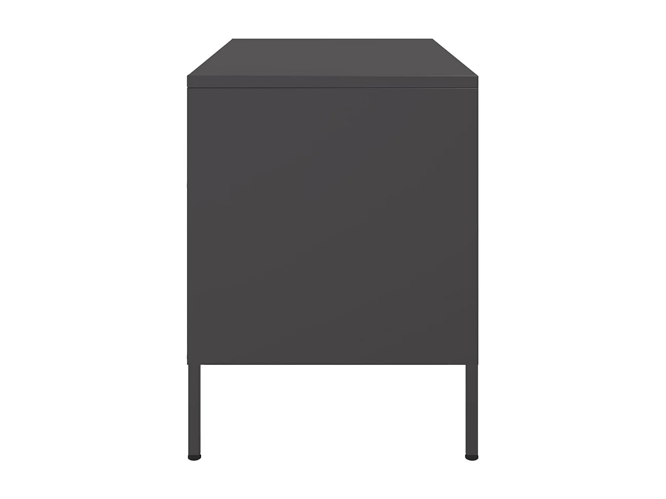 Meuble TV noir 68x39x50,5 cm acier