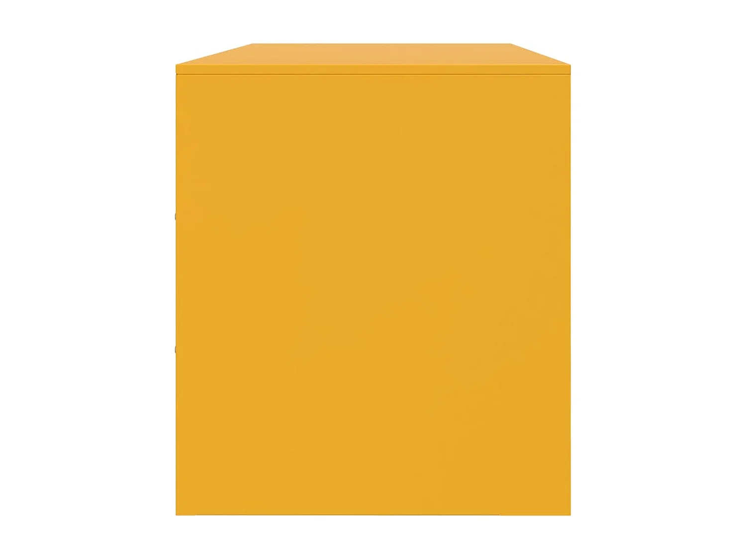 Meuble TV jaune moutarde 99x39x44 cm acier