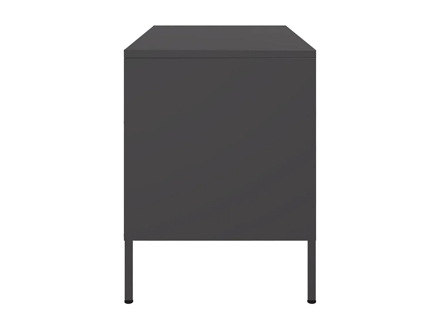 Meubles TV 2 pièces noir 68x39x50,5 cm acier