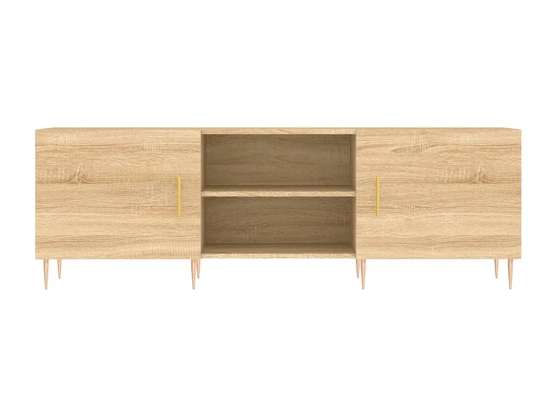 Meuble TV chêne sonoma 150x30x50 cm bois d'ingénierie