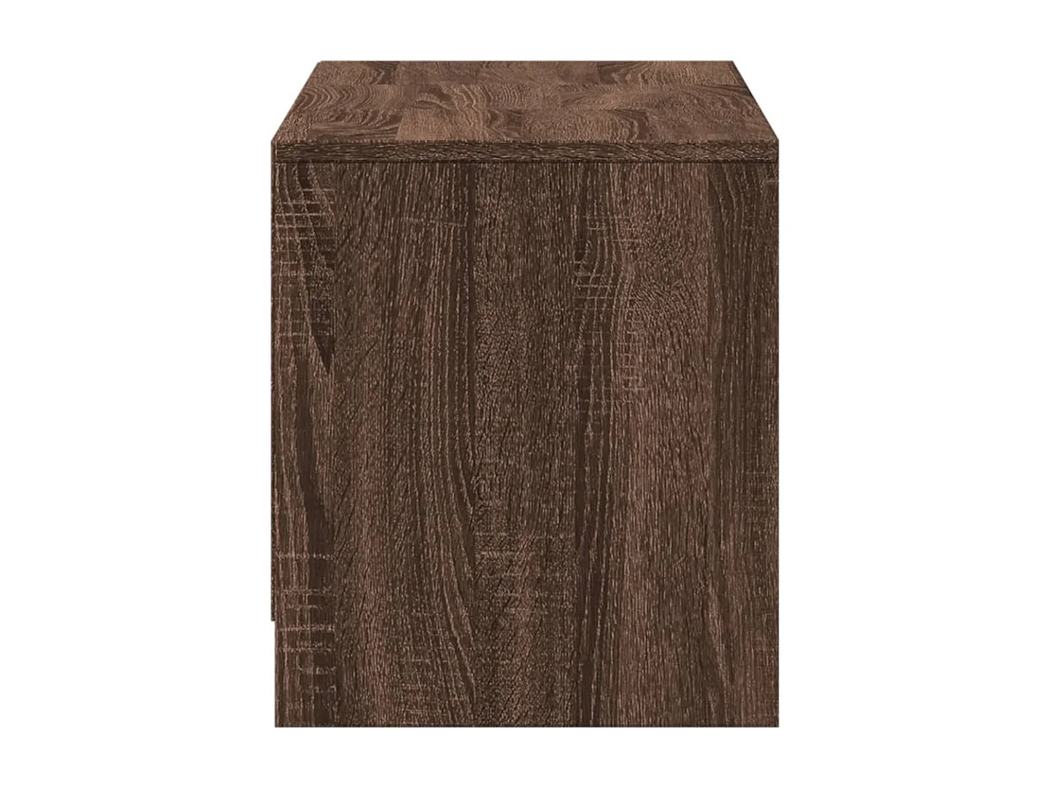 Tv-meubel met LED 97x34x40 cm bewerkt hout bruin eikenkleurig