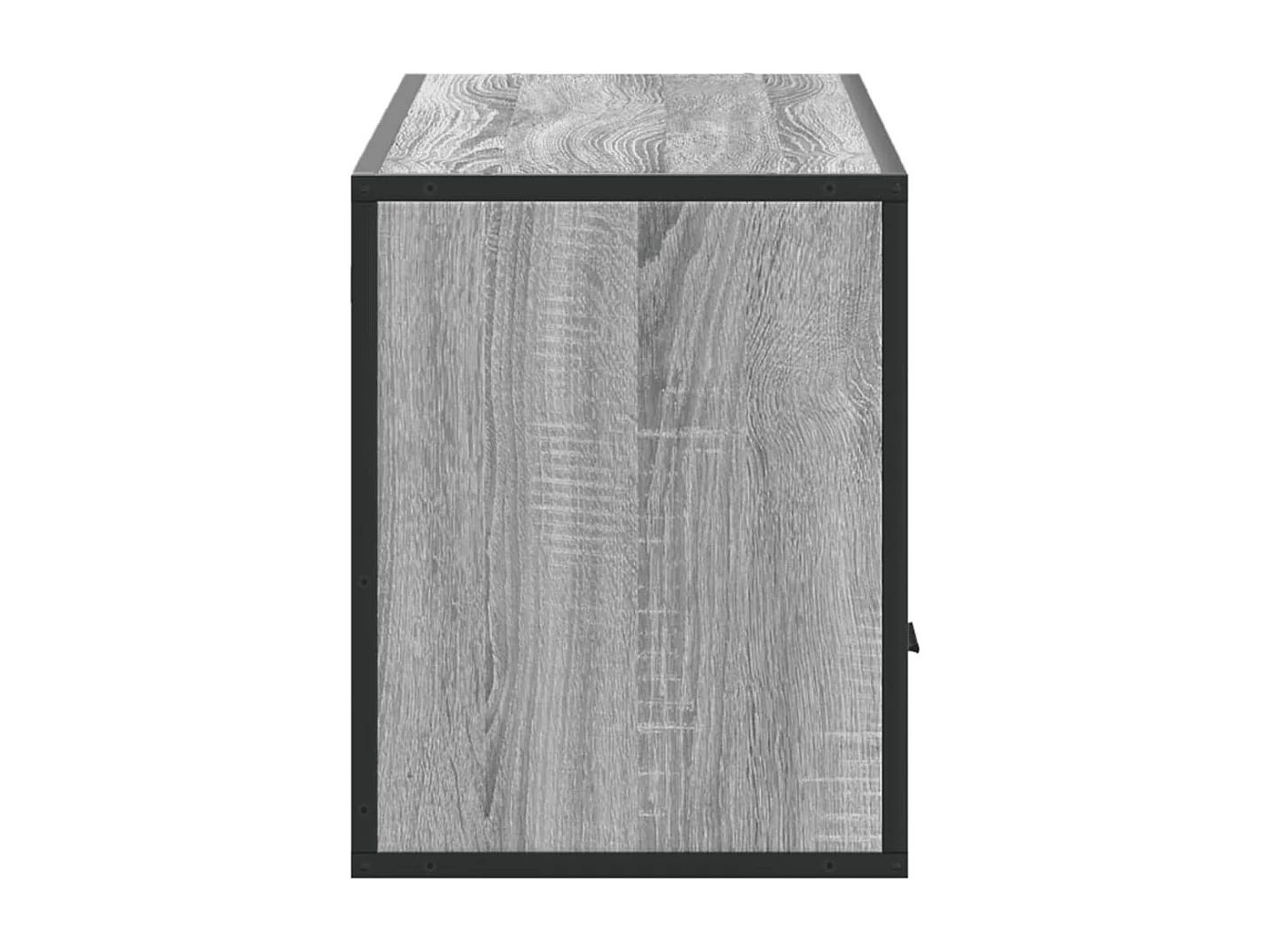 Meuble TV sonoma gris 100x31x39,5 cm bois d'ingénierie et métal