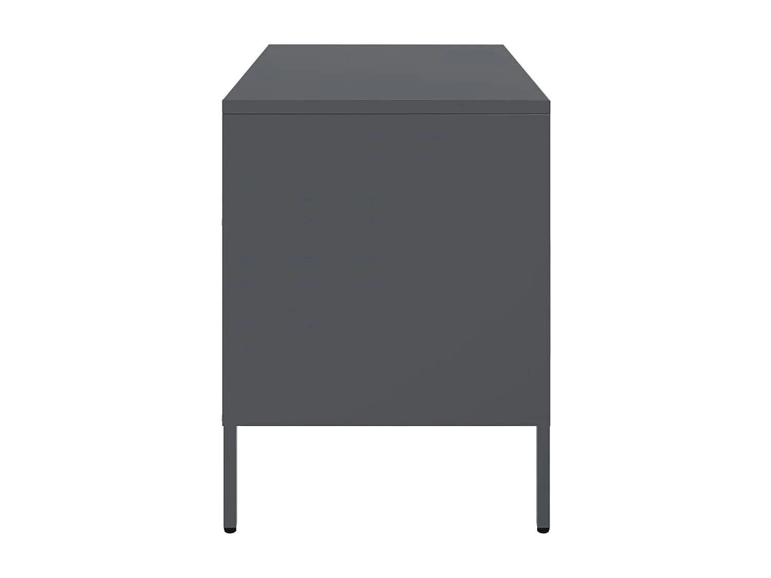 Tv-meubelen 2 stukken68x39x50,5 cm staal antracietkleurig