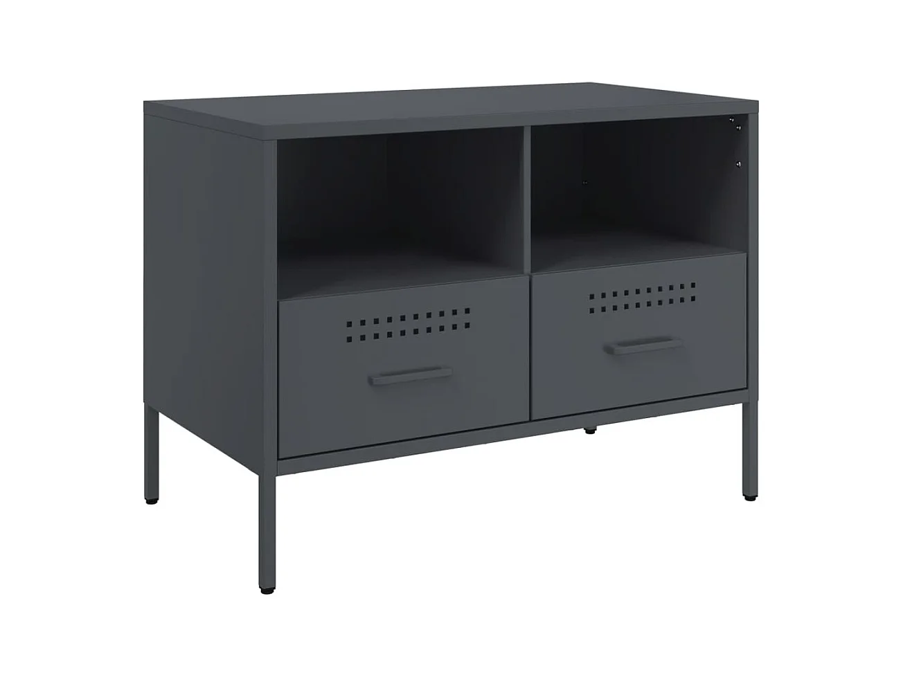 Meubles TV 2 pièces anthracite 68x39x50,5 cm acier laminé à froid