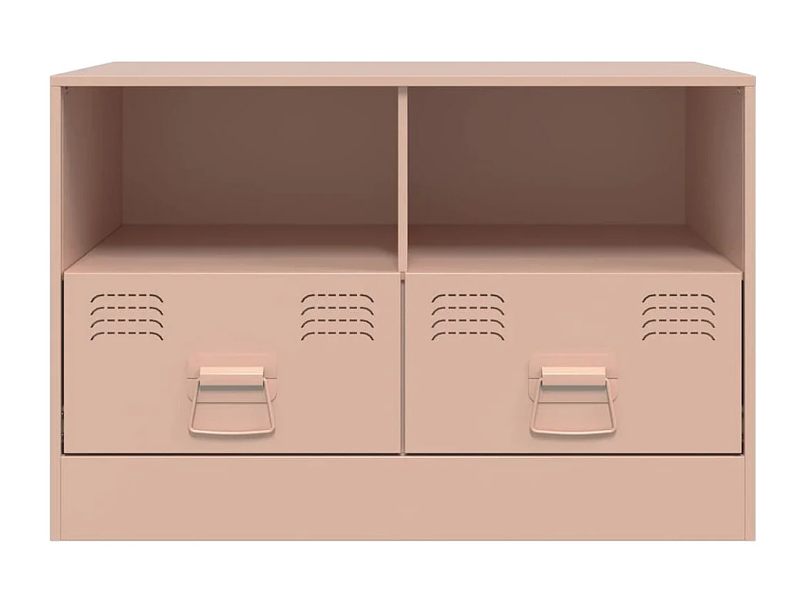 Meuble TV rose 67x39x44 cm acier