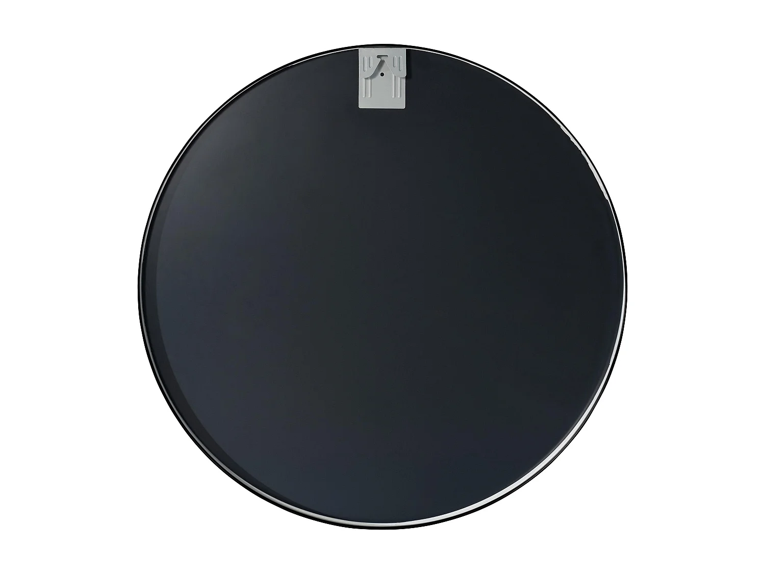 Miroir mural - rond Ø 80 cm - Métal - Noir - Elsie