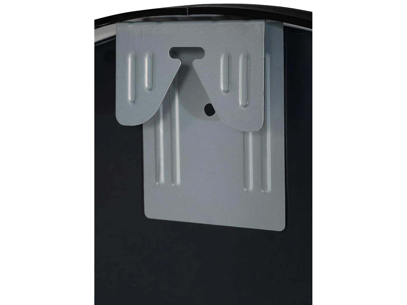 Miroir mural - rond Ø 80 cm - Métal - Noir - Elsie