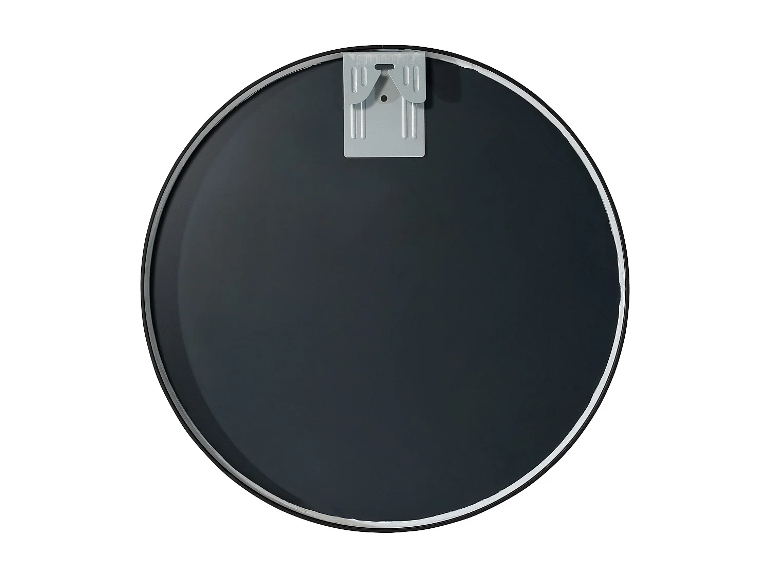 Miroir mural - rond Ø 45 cm - Métal - Noir - Elsie