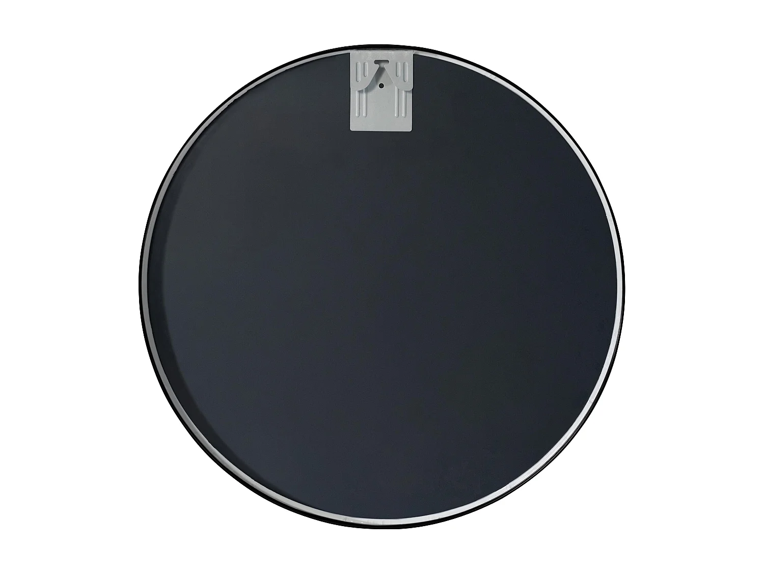 Miroir mural - rond Ø 60 cm - Métal - Noir - Elsie