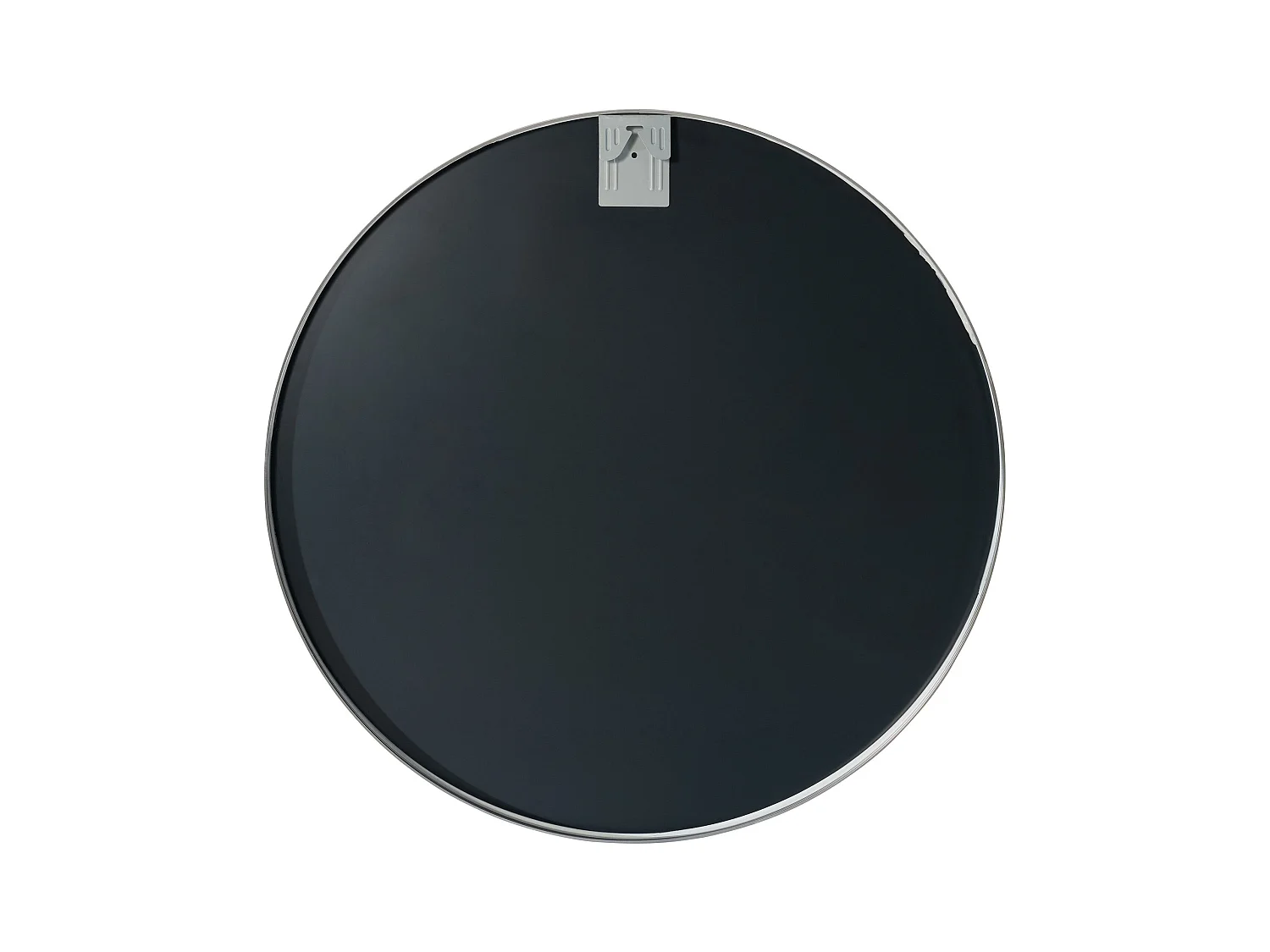 Miroir mural - rond Ø 80 cm - Métal - Argent - Elsie