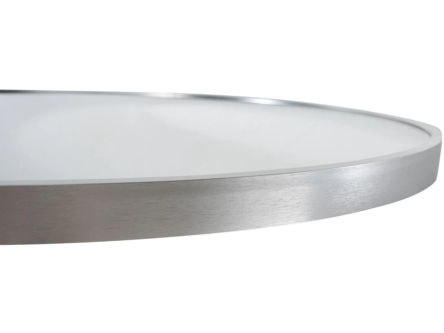 Miroir mural - rond Ø 80 cm - Métal - Argent - Elsie