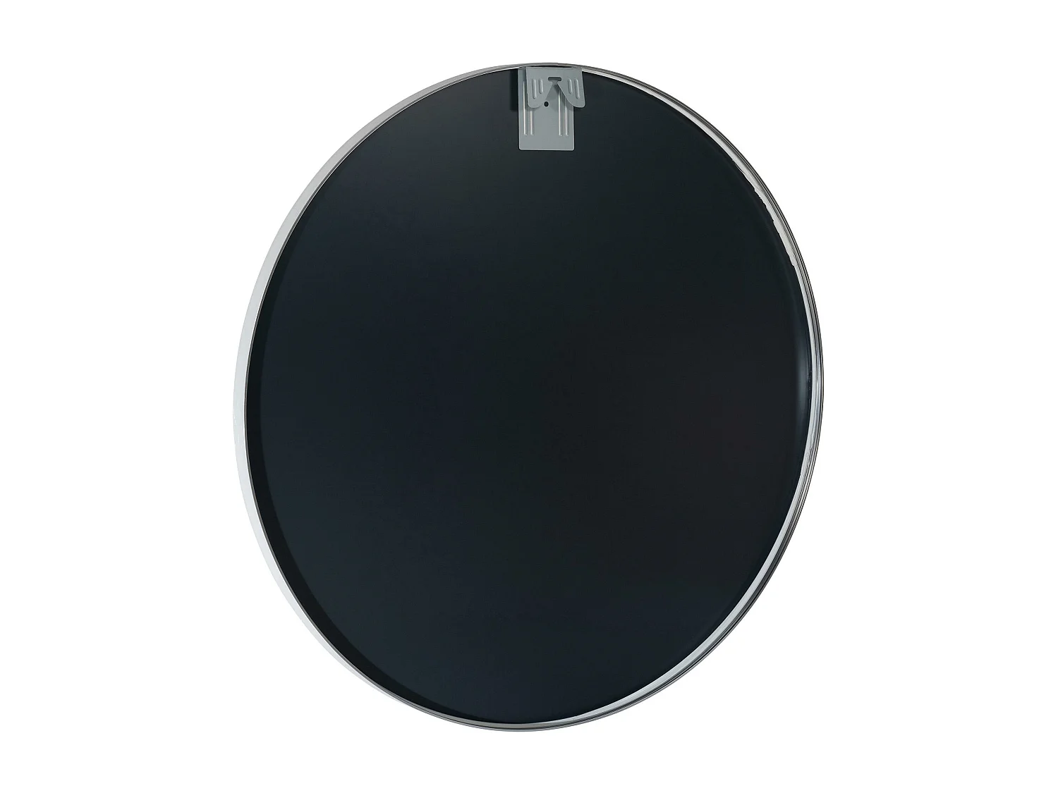 Miroir mural - rond Ø 80 cm - Métal - Argent - Elsie