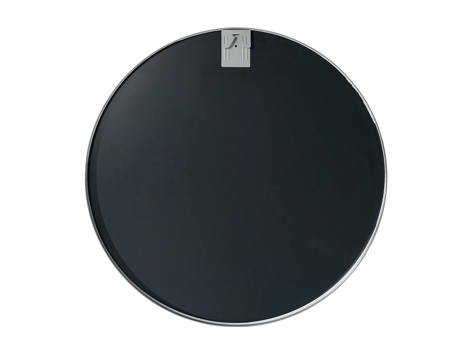 Miroir mural - rond Ø 80 cm - Métal - Argent - Elsie