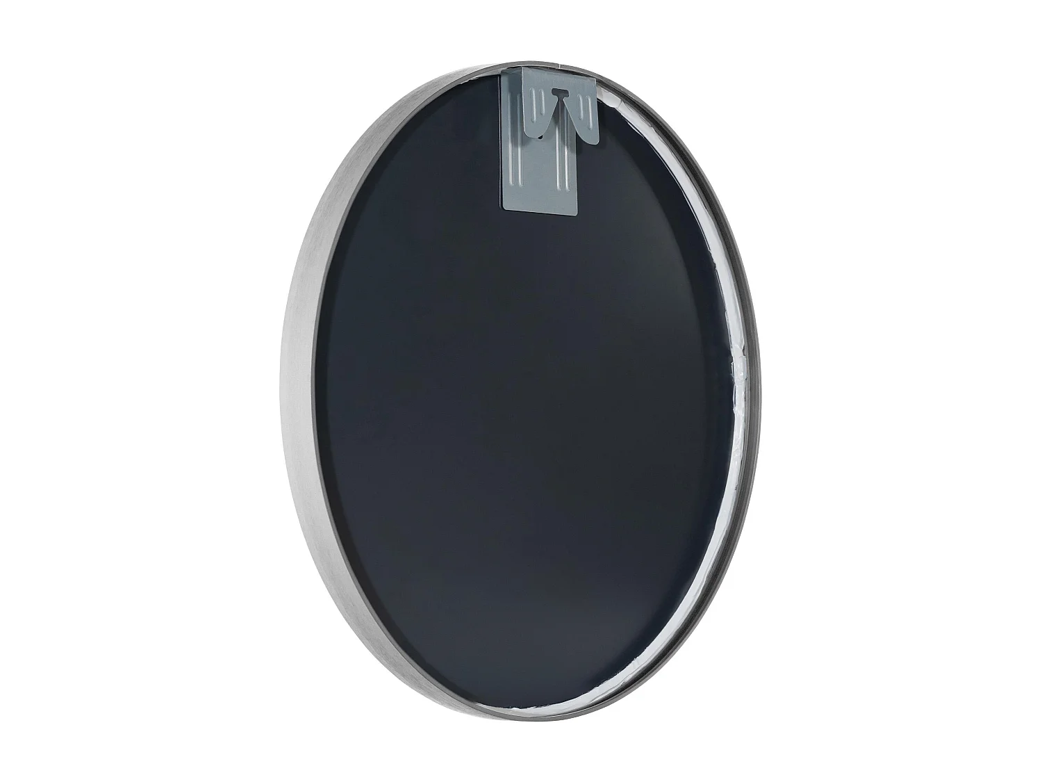 Miroir mural - rond Ø 45 cm - Métal - Argent - Elsie