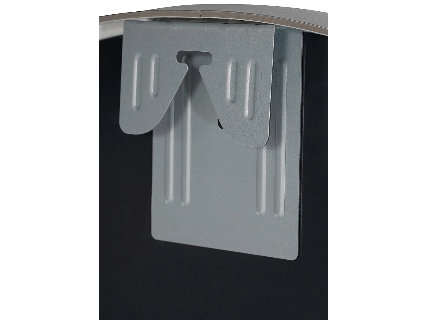 Miroir mural - rond Ø 30 cm - Métal - Argent - Elsie