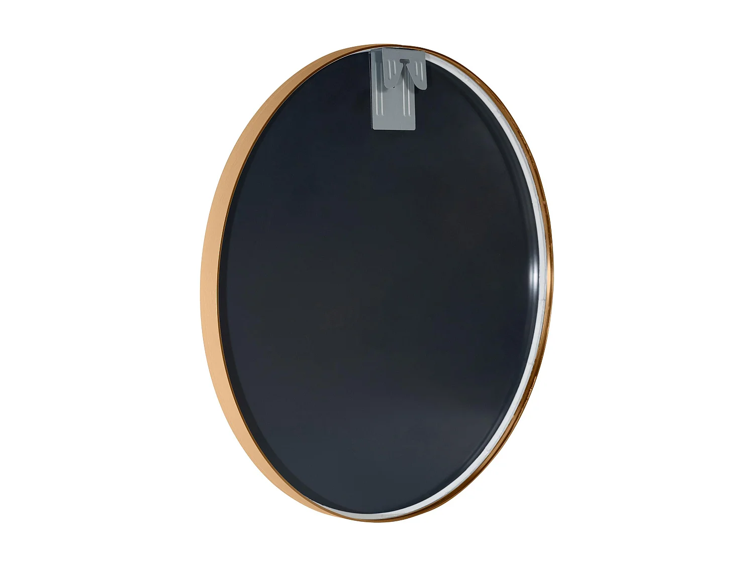 Miroir mural - rond Ø 60 cm - Métal - gold matt - Elsie