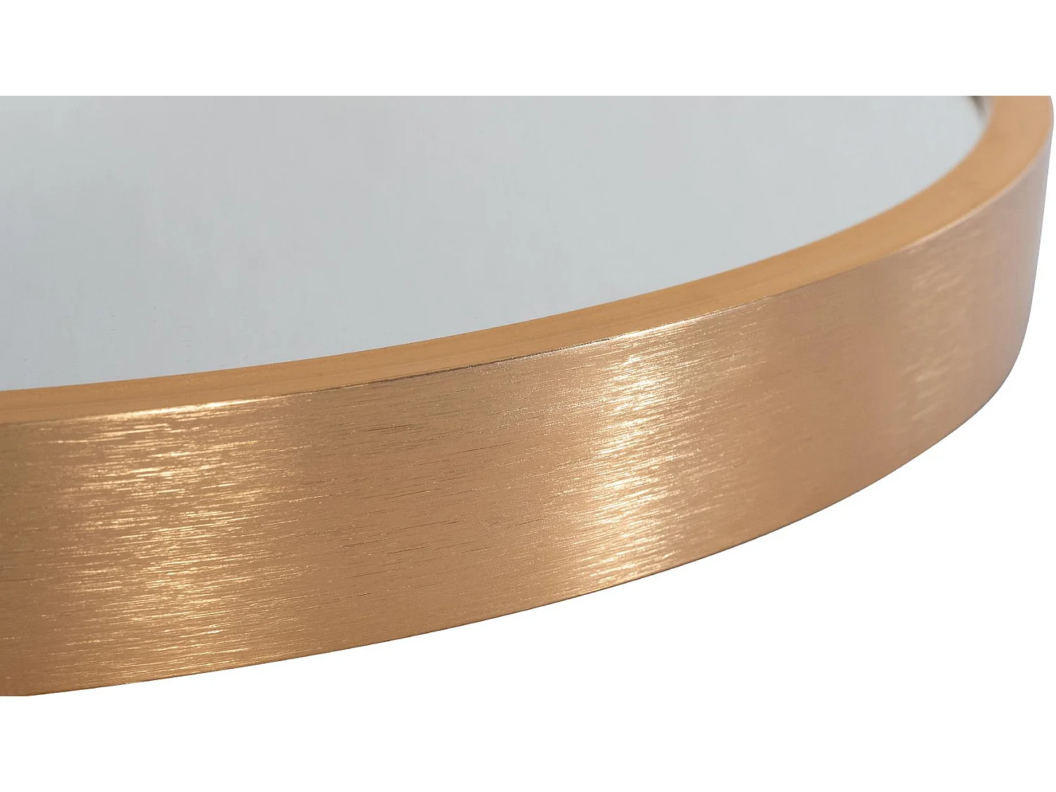 Miroir mural - rond Ø 60 cm - Métal - Or mat - Elsie